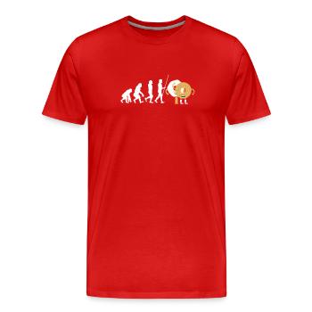 Sesame Bagel New York Jewish Deli - Männer Premium Bio T-Shirt - Rot - Vorne - Damien (186cm)