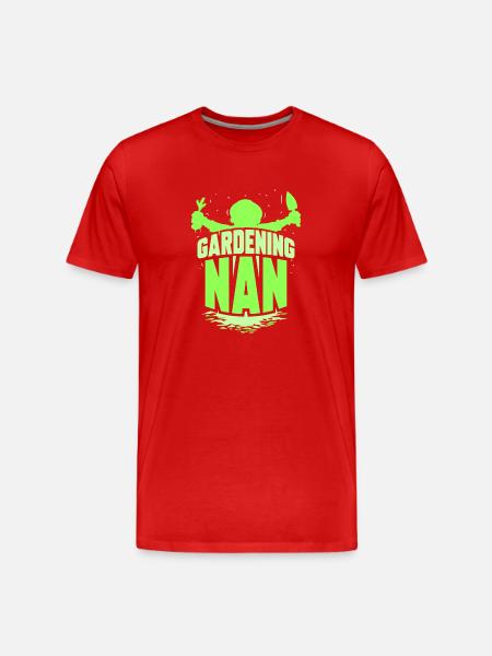 Gartenarbeit Großmutter Garten Oma Gärtnerin - Männer Premium Bio T-Shirt - Rot