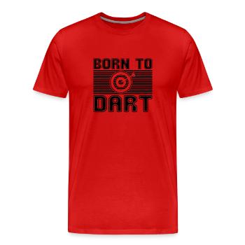 Dard - T-shirt bio Premium Homme - rouge - Devant - Damien (186cm)