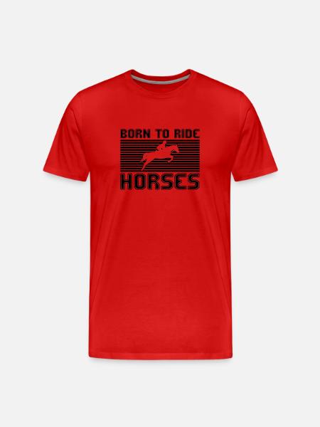 Équitation - T-shirt bio Premium Homme - rouge