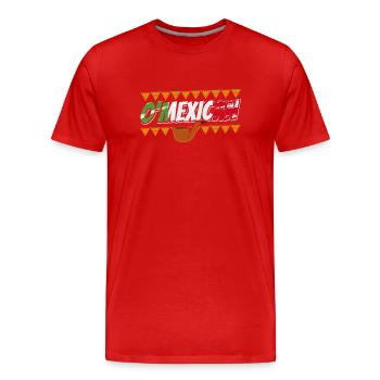 O’Mexicain Irlandais Mexique Irlande Irlandais - T-shirt bio Premium Homme - rouge - Devant - Damien (186cm)