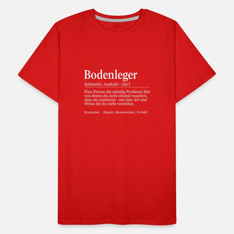 Bodenleger Definition Männer Premium Bio T-Shirt