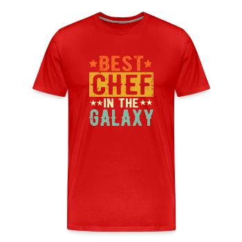 Best Chefkoch ever Chefkoch Geschenk - Männer Premium Bio T-Shirt - Rot - Vorne - Damien (186cm)