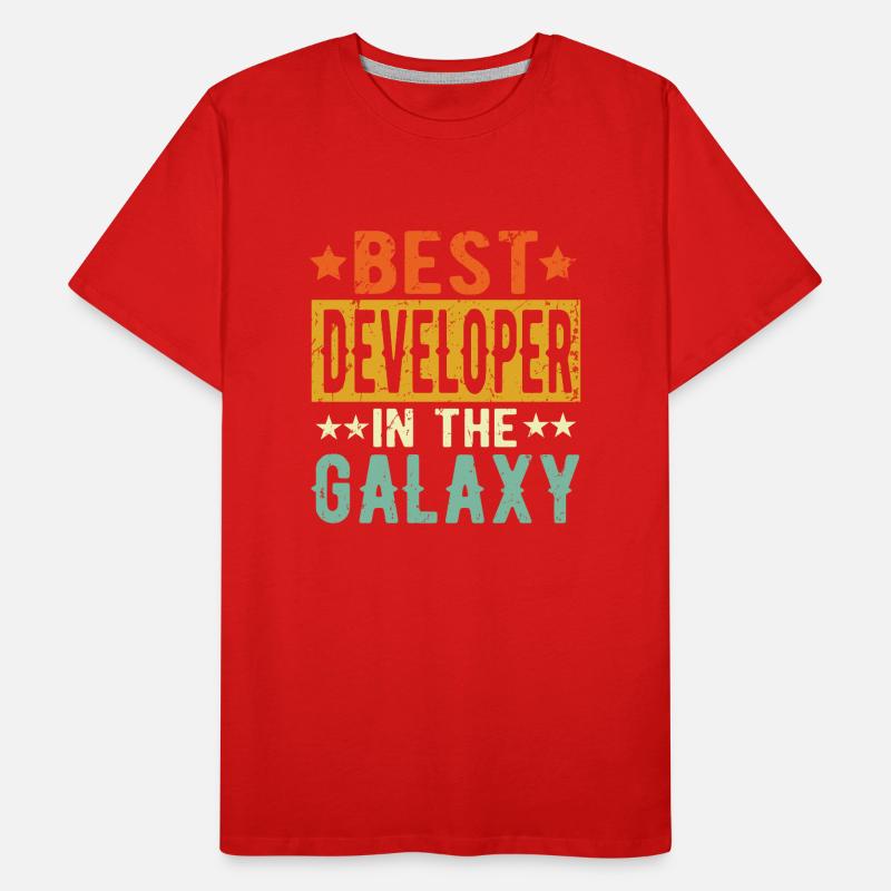 Best Developer ever Developer Gift Men's Premium Organic T-Shirt