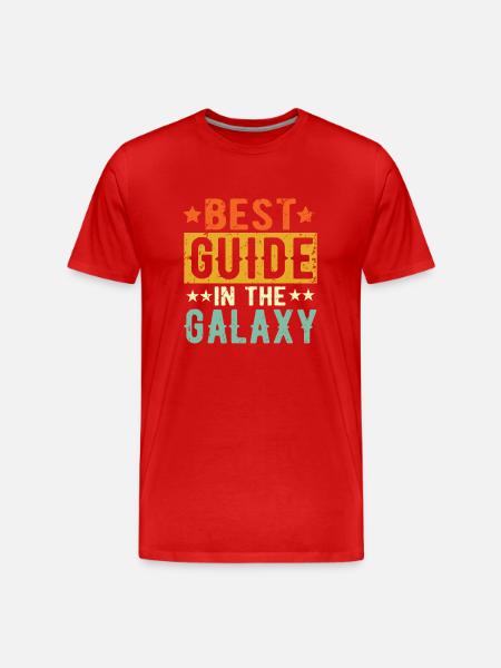 Best Guide ever Guide Gift - Men's Premium Organic T-Shirt - red