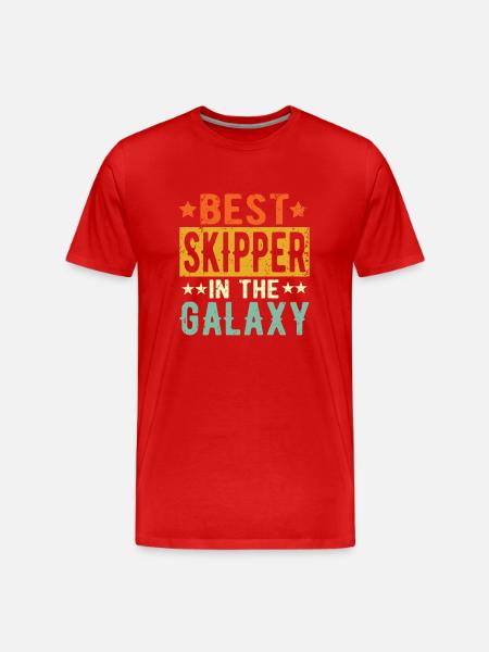 Best Skipper ever Skipper Gift - Men's Premium Organic T-Shirt - red