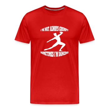 Ballet Gift Dance Ballerina Dance Class Dancer - Men's Premium Organic T-Shirt - red - Front - Damien (186cm)