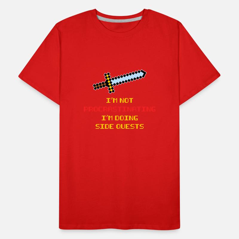 I'm not procrastinating I'm doing Side Quests Männer Premium Bio T-Shirt