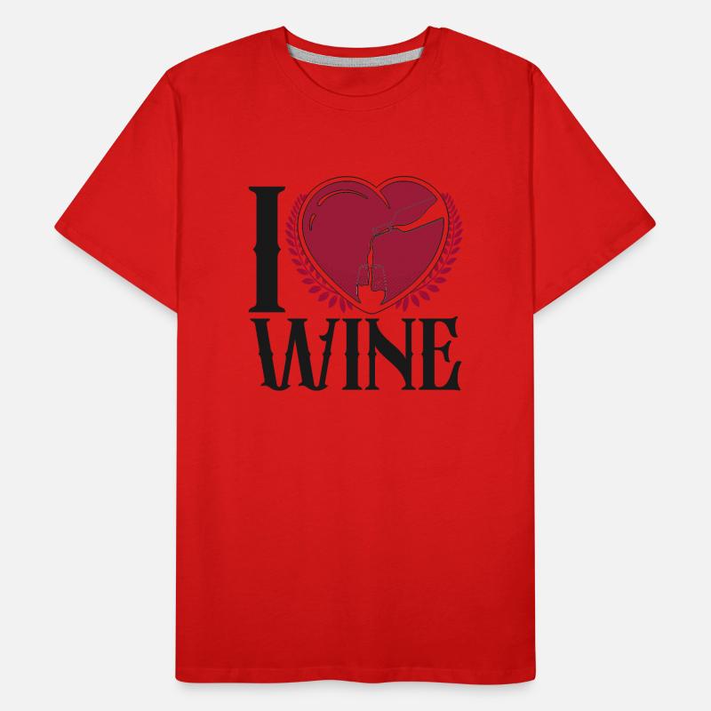 Dégustation de vin de sommelier T-shirt bio Premium Homme
