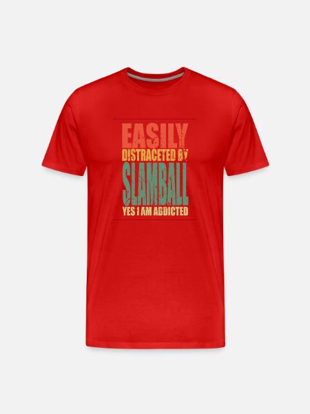 Slamball saying funny - Men's Premium Organic T-Shirt - red