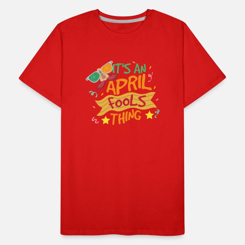 C’est un poisson d’avril blague d’avril T-shirt bio Premium Homme