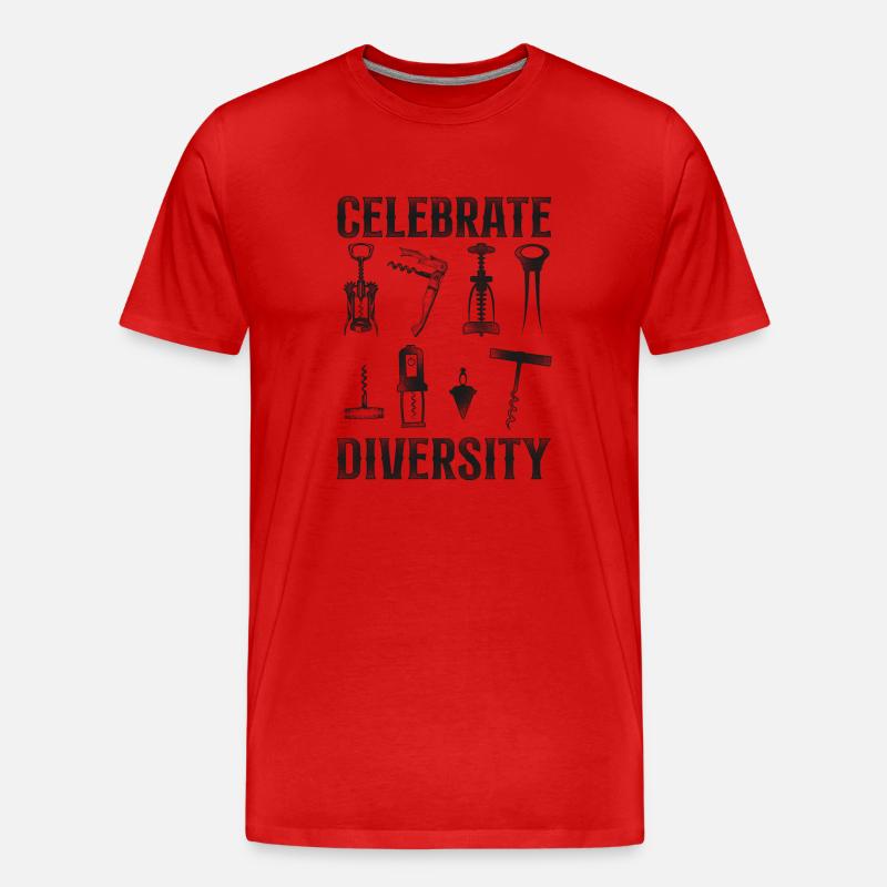 Sommelier Wine Drinking Tasting - Männer Premium Bio T-Shirt - Rot