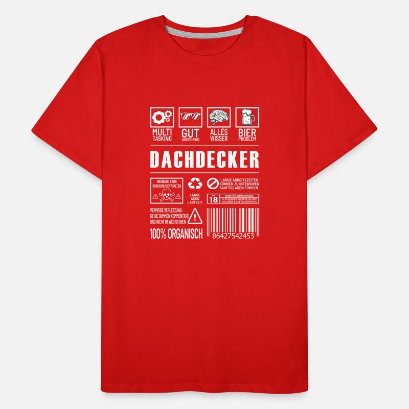 Dachdecker Männer Premium Bio T-Shirt