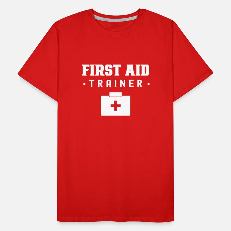 First Aid Instructor Immediate Measures Course Teacher Men's Premium Organic T-Shirt