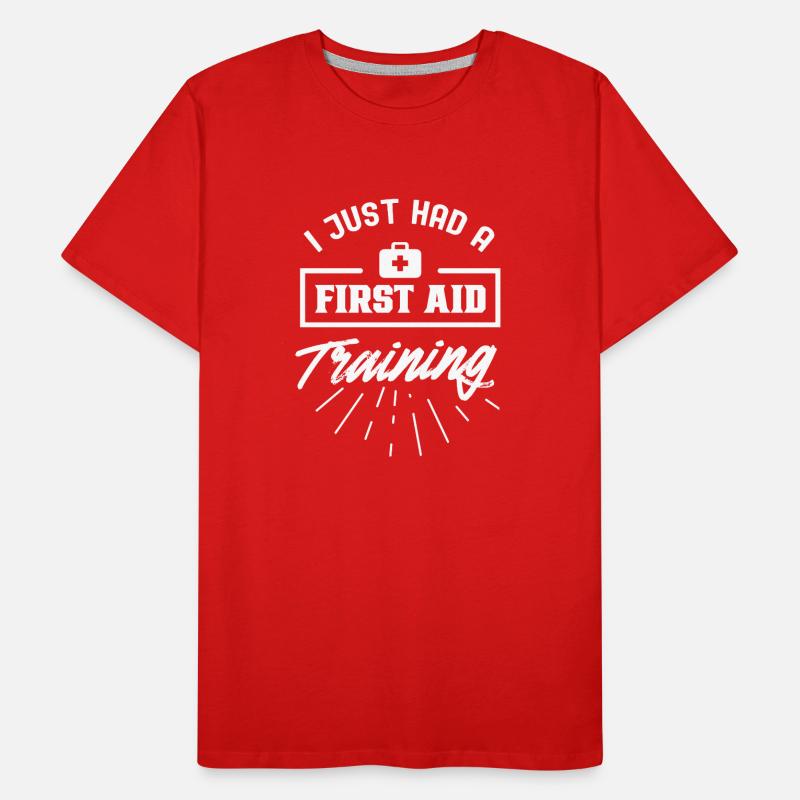 I just had a first aid course teacher Men's Premium Organic T-Shirt