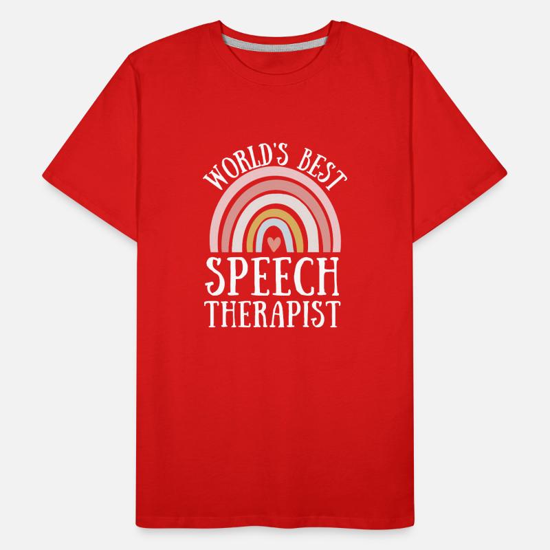 Speech Language Pathologist Speech Therapy SLP Men's Premium Organic T-Shirt