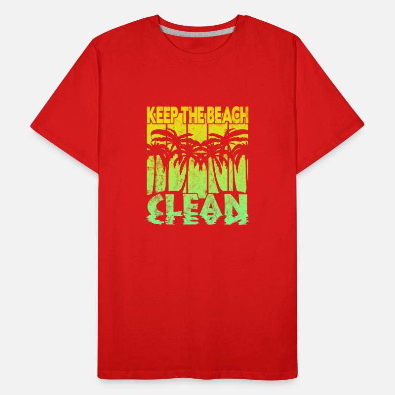 Keep the Beach clean Männer Premium Bio T-Shirt