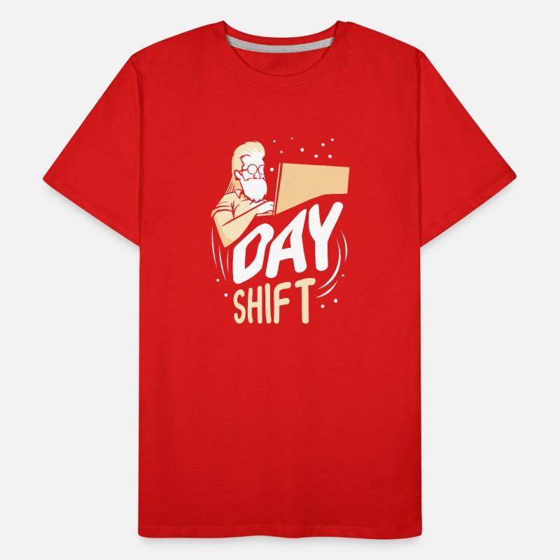Poste de jour Travail posté Travail posté T-shirt bio Premium Homme