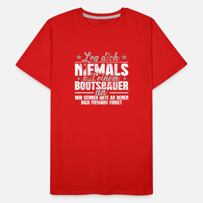 Bootsbauer Schiffsbauer Männer Premium Bio T-Shirt