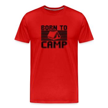 Camp - T-shirt bio Premium Homme - rouge - Devant - Damien (186cm)