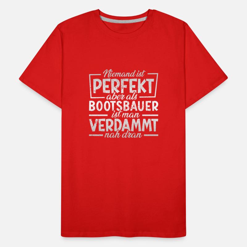 Bootsbauer Schiffsbauer Männer Premium Bio T-Shirt