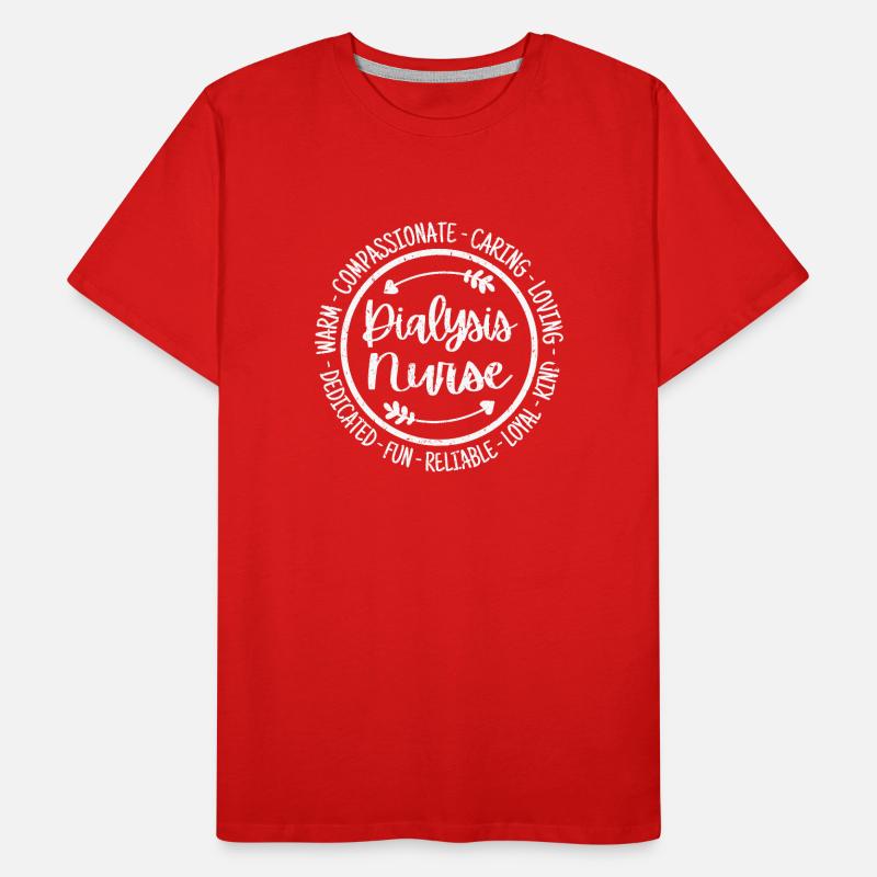 Dialyseschwester RN Nephrologie Nierenpflege Männer Premium Bio T-Shirt