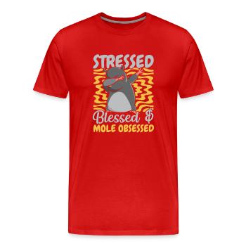 Maulwurf Besessen Tier Maulwurf Liebhaber Maulwurf - Männer Premium Bio T-Shirt - Rot - Vorne - Damien (186cm)
