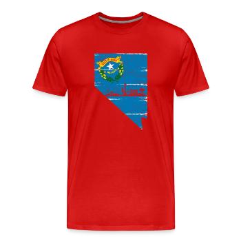 Nevada USA Staat Amerika Nevadan Carson City - Männer Premium Bio T-Shirt - Rot - Vorne - Damien (186cm)