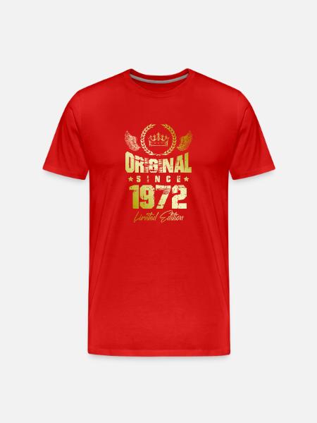 Édition limitée 1972 - T-shirt bio Premium Homme - rouge