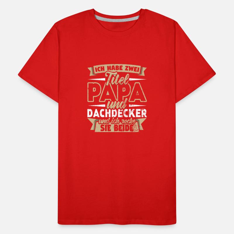 Dachdecker Männer Premium Bio T-Shirt