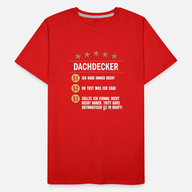 Dachdecker Männer Premium Bio T-Shirt
