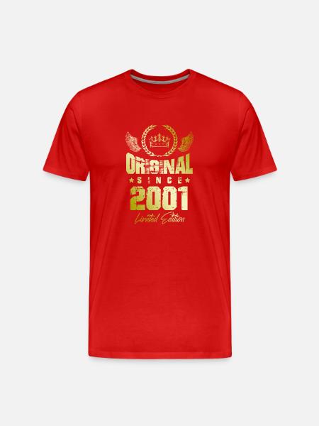 2001 limited edition - Men's Premium Organic T-Shirt - red