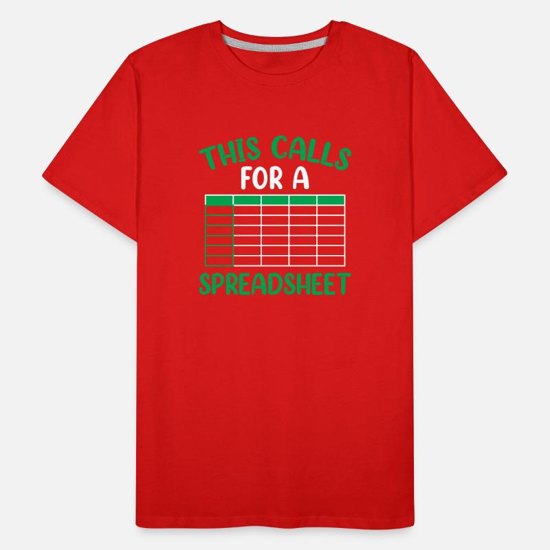 This Requires A Spreadsheet Table Accountant Men's Premium Organic T-Shirt