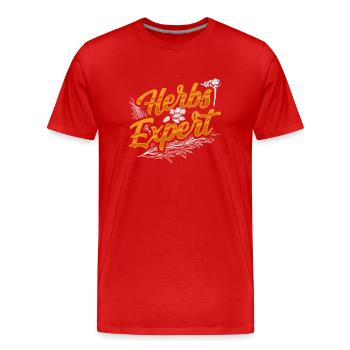 Herb Expert Herb Herb Garden - T-shirt bio Premium Homme - rouge - Devant - Damien (186cm)