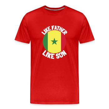 Comme Père Comme Fils Origine Origine Origine Des Pères Fête des Pères - T-shirt bio Premium Homme - rouge - Devant - Damien (186cm)