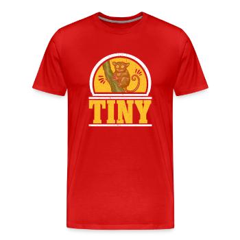 Tarsier Liebhaber Wildtier Tier Tarsier Flüsterer - Männer Premium Bio T-Shirt - Rot - Vorne - Damien (186cm)