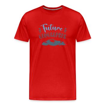 Futur Géographe Profession Géographe Géographie - T-shirt bio Premium Homme - rouge - Devant - Damien (186cm)