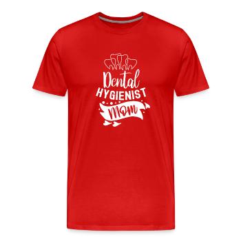 Hygiéniste dentaire Mama Hygiéniste dentaire Dentiste - T-shirt bio Premium Homme - rouge - Devant - Damien (186cm)