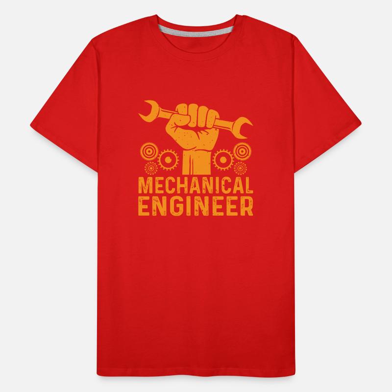 Mechanics Engineer Mechanical Engineering Men's Premium Organic T-Shirt