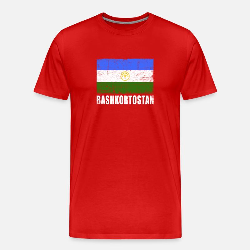 Bashkortostan Flagge - Männer Premium Bio T-Shirt - Rot