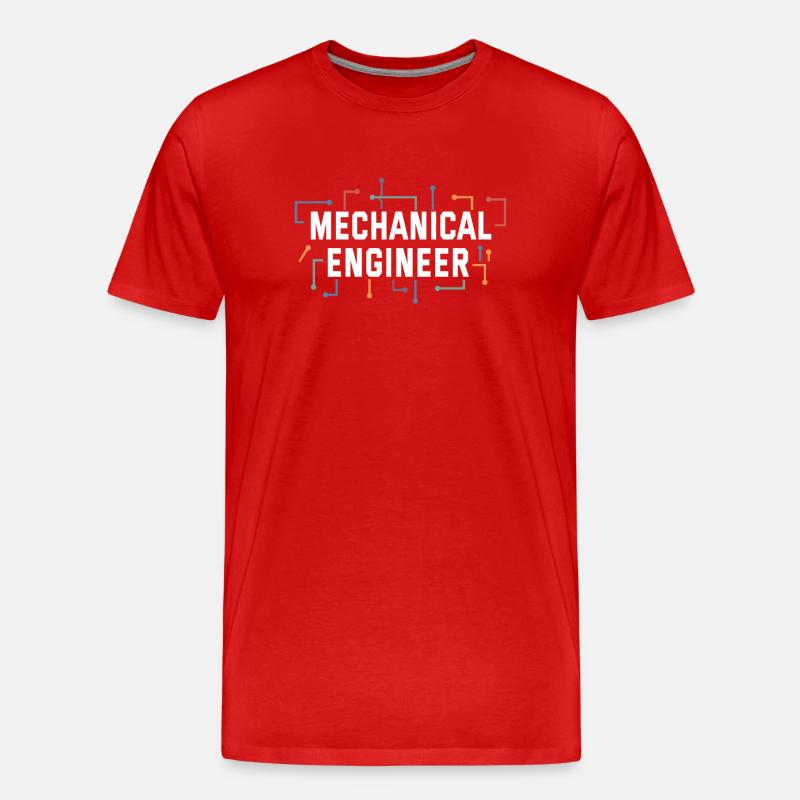 Mechanics Engineer Mechanical Engineering - Men's Premium Organic T-Shirt - red
