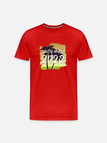 South Africa 2022 - Men's Premium Organic T-Shirt - red