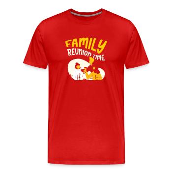 Équipe de réunion de famille Famille Süß - T-shirt bio Premium Homme - rouge - Devant - Damien (186cm)