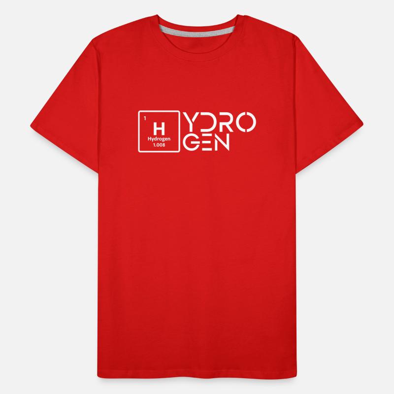 Hydrogène Hydrogène Élément d’énergie T-shirt bio Premium Homme