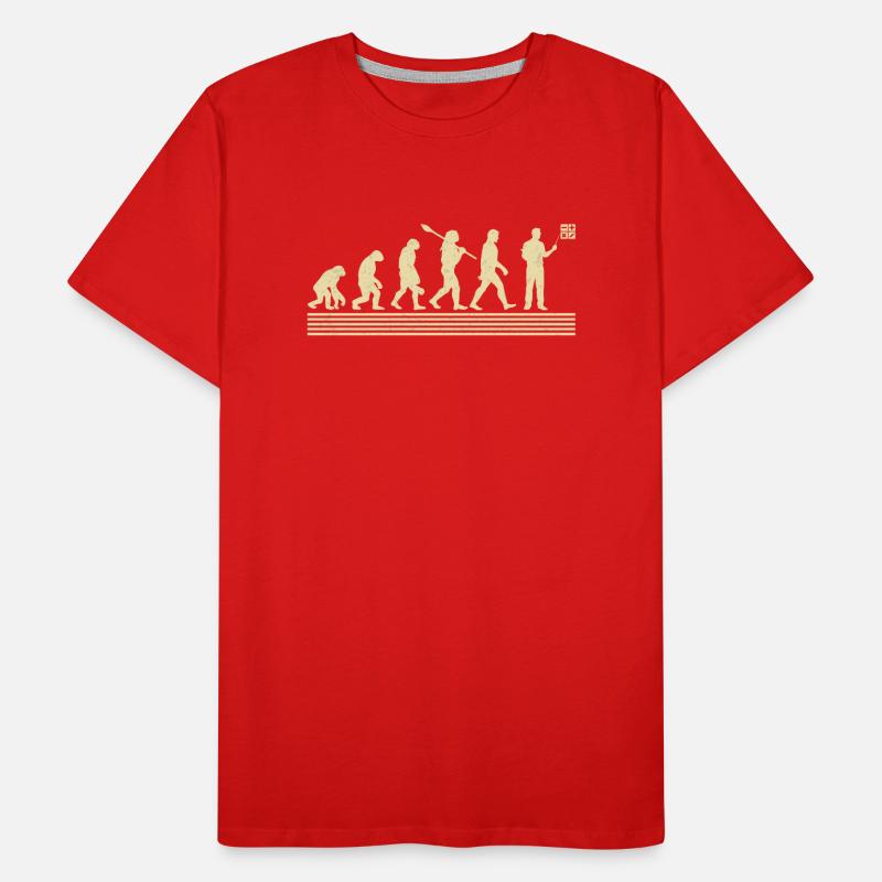 Évolution du professeur de mathématiques T-shirt bio Premium Homme