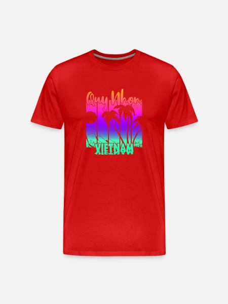 Quy Nhon Vietnam - Men's Premium Organic T-Shirt - red