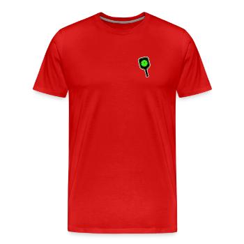 Cool Fake Pocket Paddle Pickleball Drôles de Sports - T-shirt bio Premium Homme - rouge - Devant - Damien (186cm)