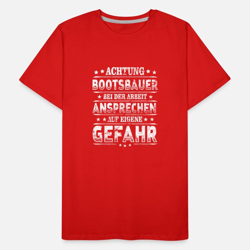 Bootsbauer Schiffsbauer Männer Premium Bio T-Shirt