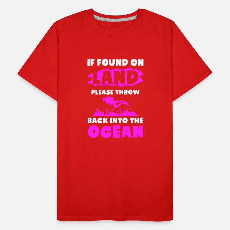 plongée en mer T-shirt bio Premium Homme