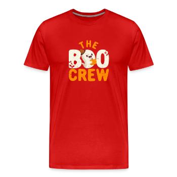The Boo Crew Passendes Halloween-Pärchen Hexe - Männer Premium Bio T-Shirt - Rot - Vorne - Damien (186cm)